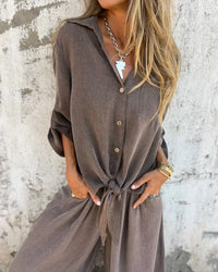 SUSANNAH | LINEN TWO-PIECE SET