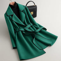 ISOBEL | ELEGANT COAT WITH COLLAR AND BELT