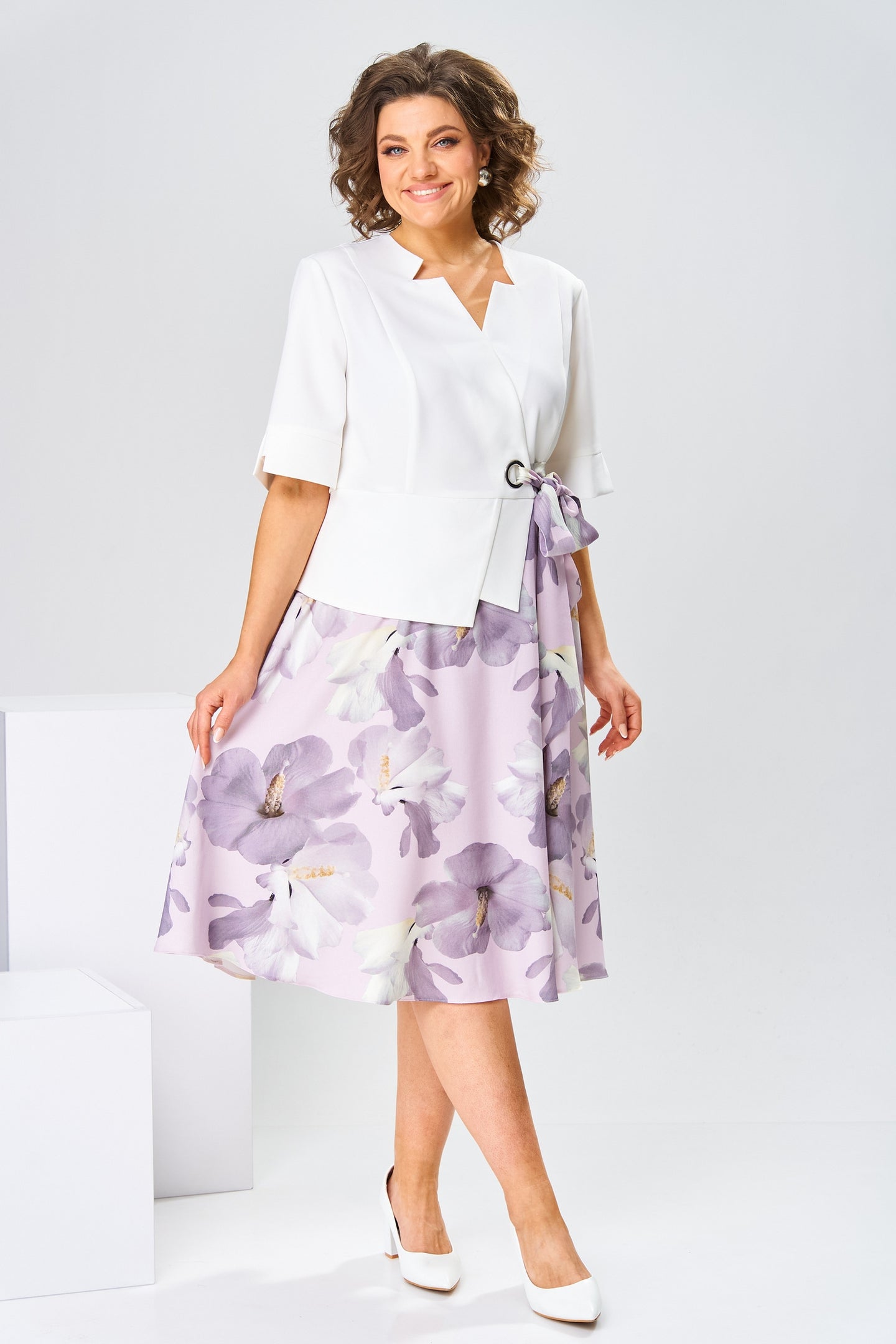 WISTERIA | LUXURY COTTON-SILK BLEND DRESS