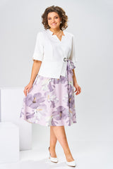 WISTERIA | LUXURY COTTON-SILK BLEND DRESS