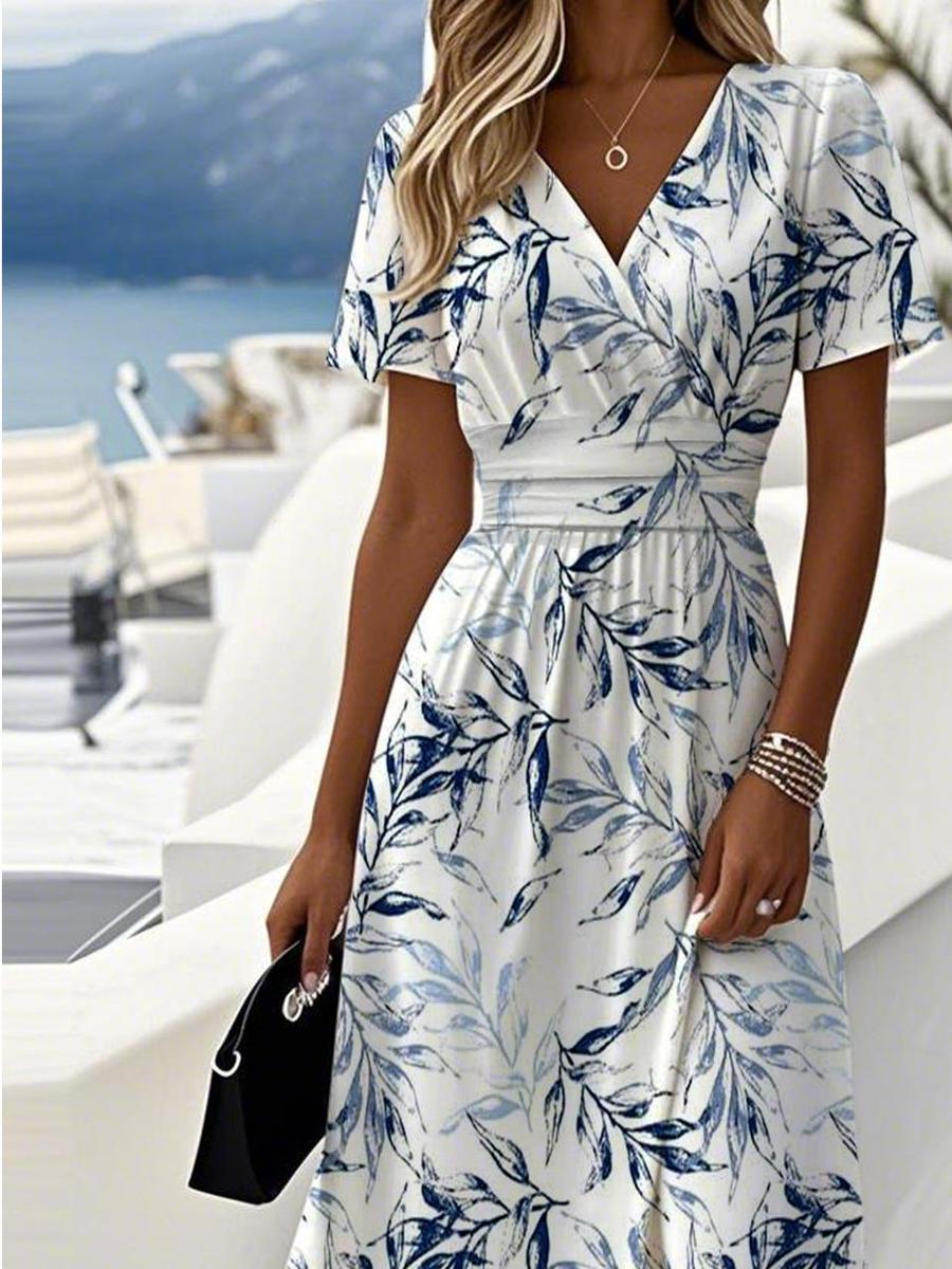 ELARAINE | FLORAL GARDEN MIDI DRESS