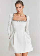 KYARA | ELEGANT VELVET MINI DRESS