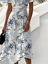 ELARAINE | FLORAL GARDEN MIDI DRESS