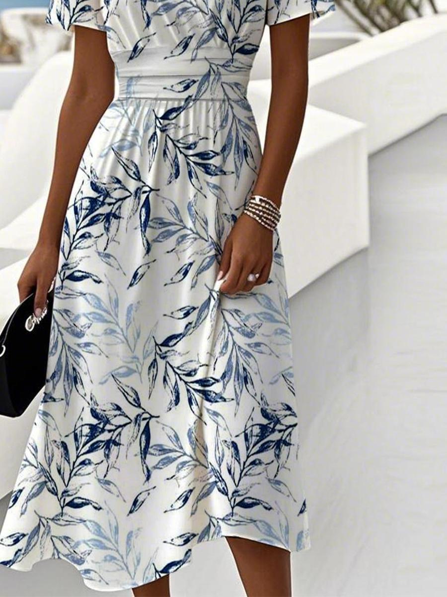 ELARAINE | FLORAL GARDEN MIDI DRESS