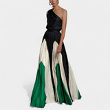 DARLENE | ELEGANT ONE-SHOULDER MAXI DRESS